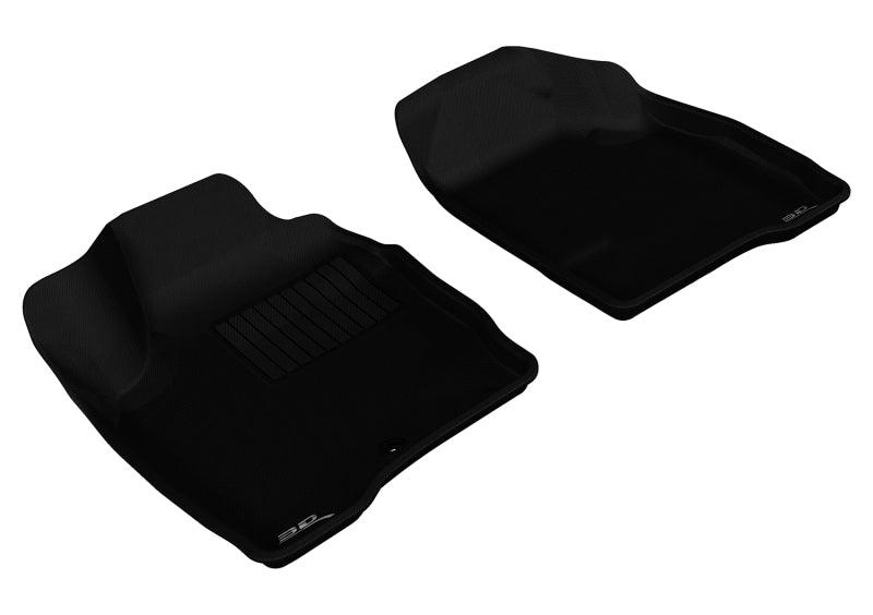 3D MAXpider 2006-2013 Chevrolet Impala/Impala Limited Kagu 1st Row Floormat - Black-SR1 Performance