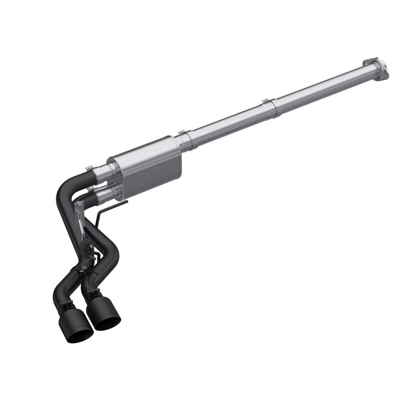 MBRP 2021 Ford F-150 2.7L EcoBoost / 3.5L EcoBoost / 5.0L 3in Cat Back Single Side Exit Black-SR1 Performance