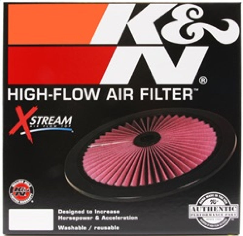 K&N X-Stream Top Filter X-Stream 14 inch OD Chrome-SR1 Performance