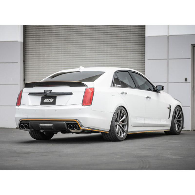 Borla 16-18 Cadillac CTS-V 6.2L V8 2.75in Diameter S Type Catback Exhaust w/ Valves Black Chrome Tip