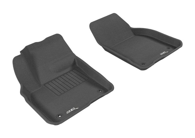 3D MAXpider 2007-2013 Volvo C30 Kagu 1st Row Floormat - Black-SR1 Performance