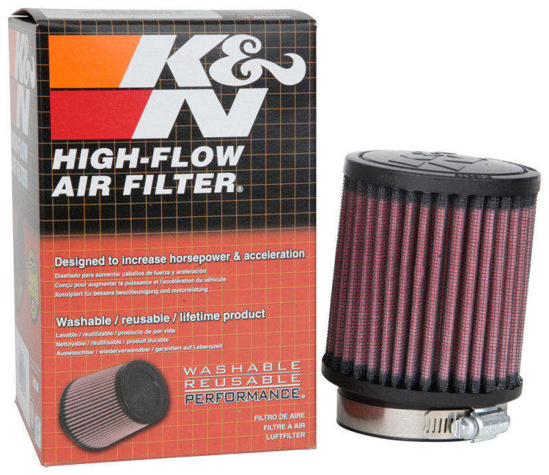 K&N Universal Rubber Filter 2.5 inch 5 Degree FLG 3.5 inch OD 4 inch Height-SR1 Performance
