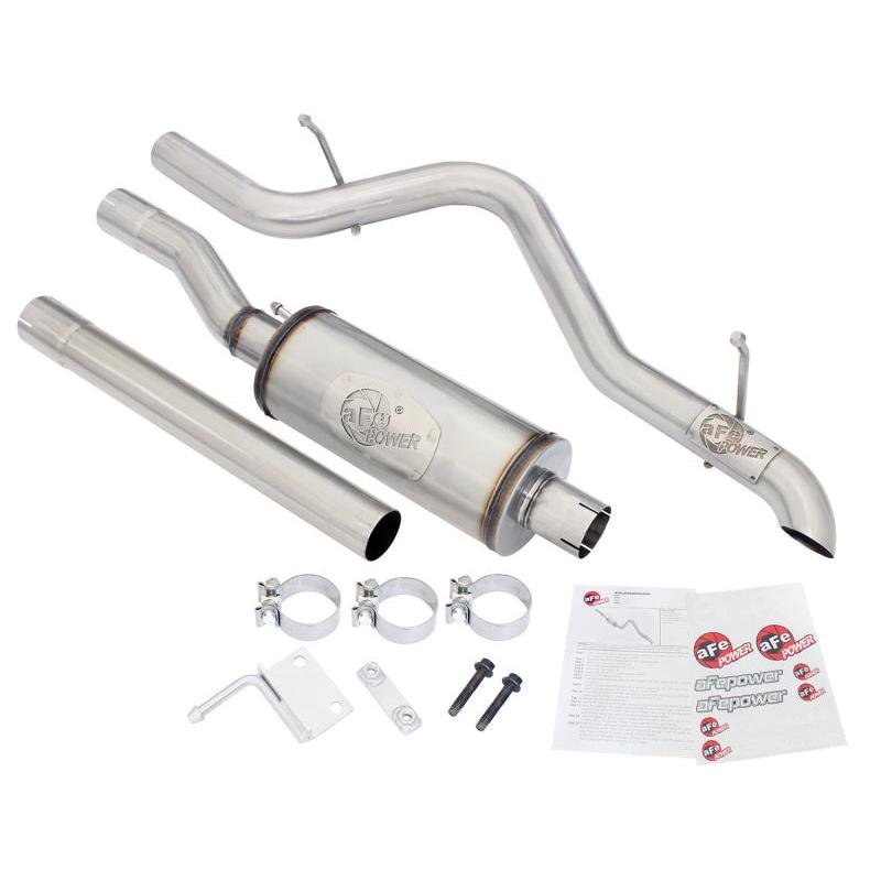 aFe MACHForce XP 2.5in SS-409 Cat-Back Exhaust 07-16 Jeep Wrangler (JK) V6-3.6L/3.8L (2-4 Door)-SR1 Performance