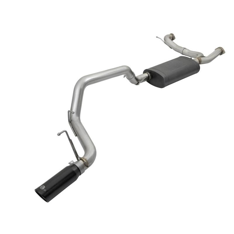 aFe MACHForce XP 3in 304 SS Cat-Back Exhausts w/ Black Tips 10-17 Nissan Patrol (Y62) V8-5.6L