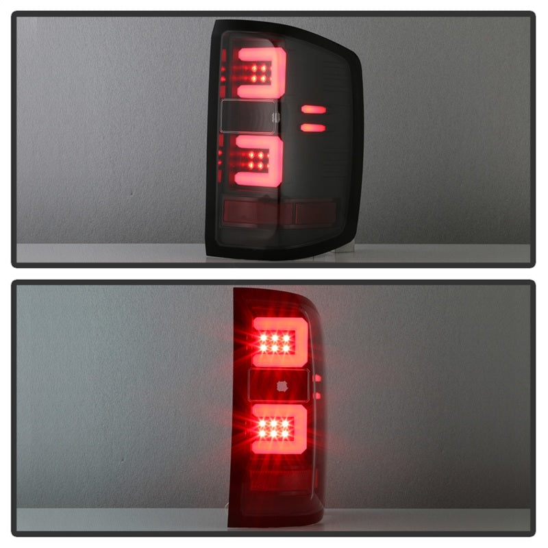 Spyder Chevy 1500 14-16 Light Bar LED Tail Lights All Blk ALT-YD-CS14-LBLED-BKV2-SR1 Performance