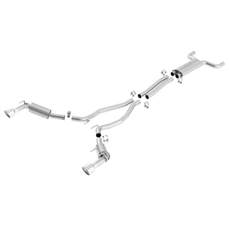 Borla 10-13 Chevy Camaro SS 6.2L V8 Single RoundTip Split Rear Exit S-Type Catback Exhaust