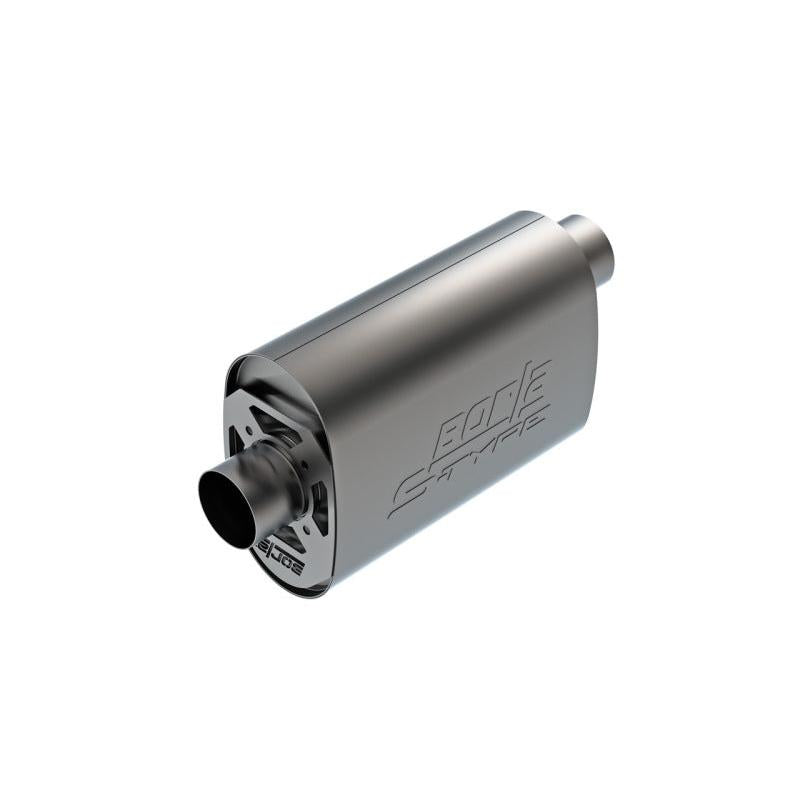 Borla CrateMuffler LS3 3in Offset/Center 14in x 4.35in x 9.10in Oval Muffler S-Type