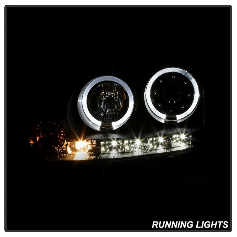 Spyder Volkswagen GTI 06-09/Jetta 06-09 Halogen Model Only - LED Halo DRL Black PRO-YD-VG06-HL-BK-SR1 Performance