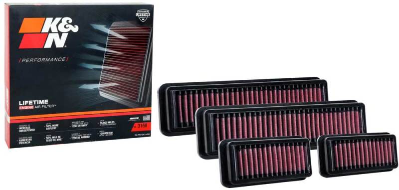 K&N BMW X3M/X4M L6-3.0L F/I Turbo Drop In Air Filter-SR1 Performance
