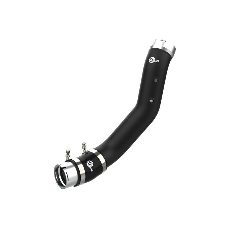 aFe 2024 GM Diesel Trucks V8 6.6L L5P BladeRunner 3.5in Aluminum Cold Charge Pipe - Black