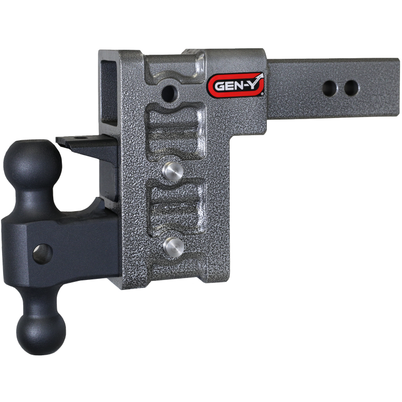 Gen-Y Mega Duty 2.5in Shank 6in Drop 3K TW 21K Hitch w/GH-061 Dual-Ball/GH-062 Pintle Lock