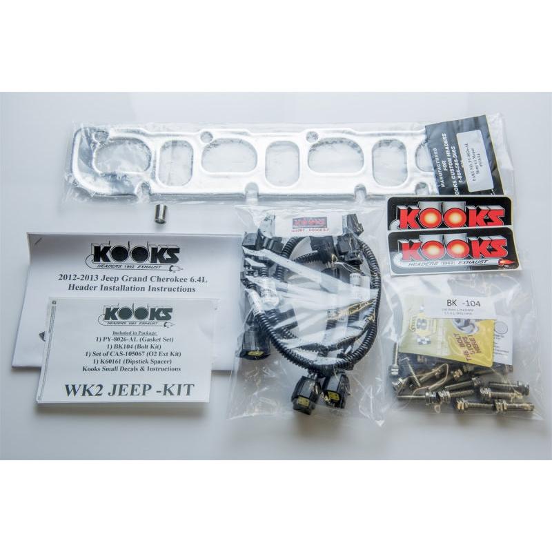 Kooks 2012+ WK2 Jeep/ Durango 6.4L 1-7/8in x 3in SS Long Tube Headers - Cat SS Conn Pipe