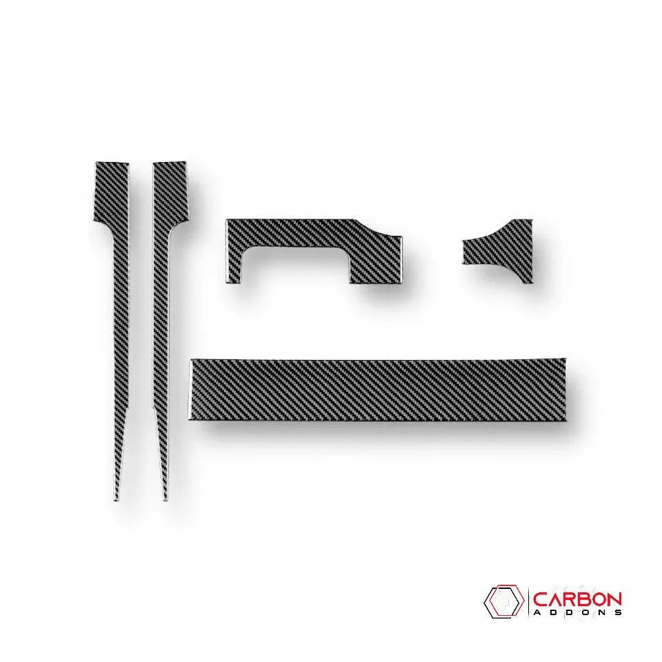 [5pcs] Real Carbon Fiber Lower Dash Overlay for Ford Mustang 2005-2009 - carbonaddons Carbon Fiber Parts, Accessories, Upgrades, Mods