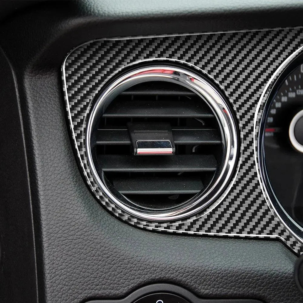 6 PCS Kit Full Dashboard Trim Carbon Fiber Interior Overlay For Ford Mustang 2010-2014 - carbonaddons Carbon Fiber Parts, Accessories, Upgrades, Mods