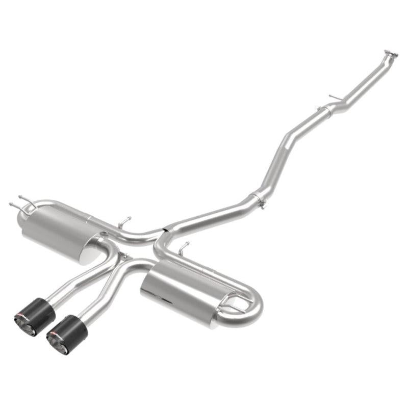 aFe Takeda 3in 304 SS Cat-Back Exhaust System w/ Carbon Tips 2017+ Honda Civic Si (4dr) I4 1.5L (t)-SR1 Performance