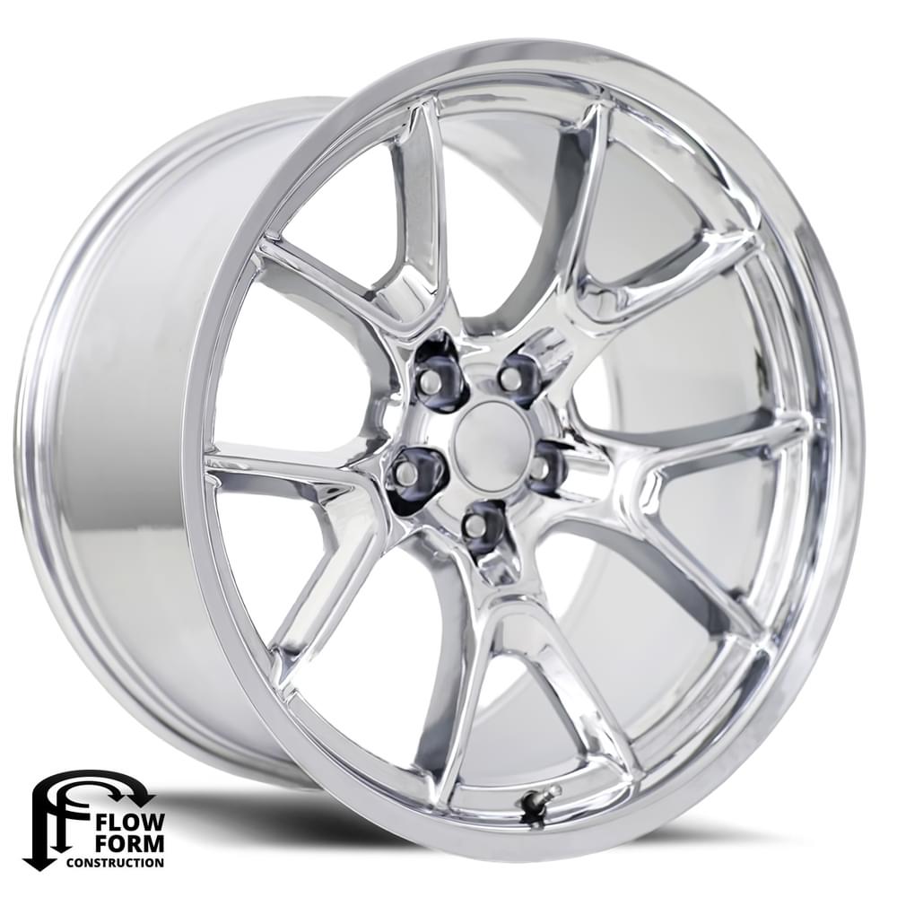 20X11 5X115 -2.5 HB 71.5 ANNIVERSARY FLOW FORM CHROME WITH CAP-SR1 Performance