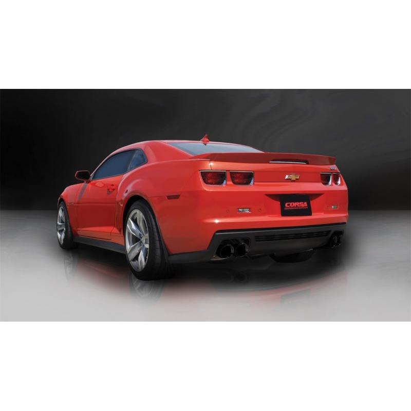 Corsa 2012-2015 Chevrolet Camaro Coupe ZL1 6.2L V8 Black Sport Cat-Back + XO Exhaust-SR1 Performance