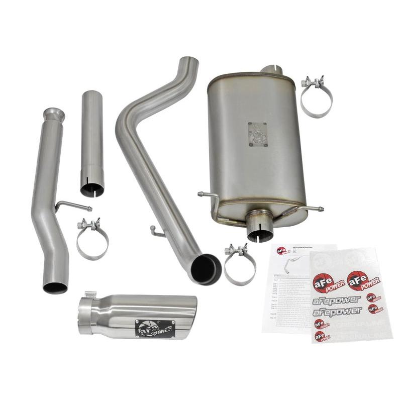 aFe MACHForce XP Exhausts Cat-Back Polished Tips 09-17 GM Silverado 1500 4.3/5.3L RegCab SB/LB-SR1 Performance