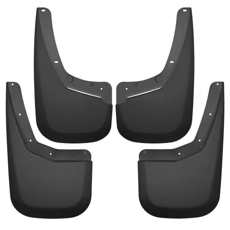 Husky Liners 07-13 Chevy Silverado 1500 LT / 07-14 Siverado 2500HD Front and Rear Mud Guards - Black-SR1 Performance