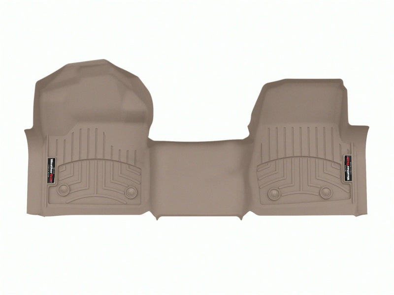 WeatherTech DigitalFit FloorLiner for 2023-2024 Ford F-250 and F-350 Super Duty – Tan, Front Over The Hump