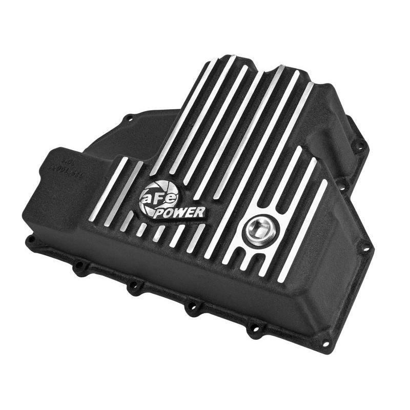 AFE Engine Oil Pan Black Machined; 14-16 Dodge RAM 1500 EcoDiesel 3.0L V6 (td)