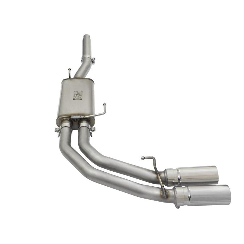 aFe Rebel Exhausts Cat-Back SS Ford F-150 04-08 V8 4.6/5.4L w/ Polished Tips-SR1 Performance