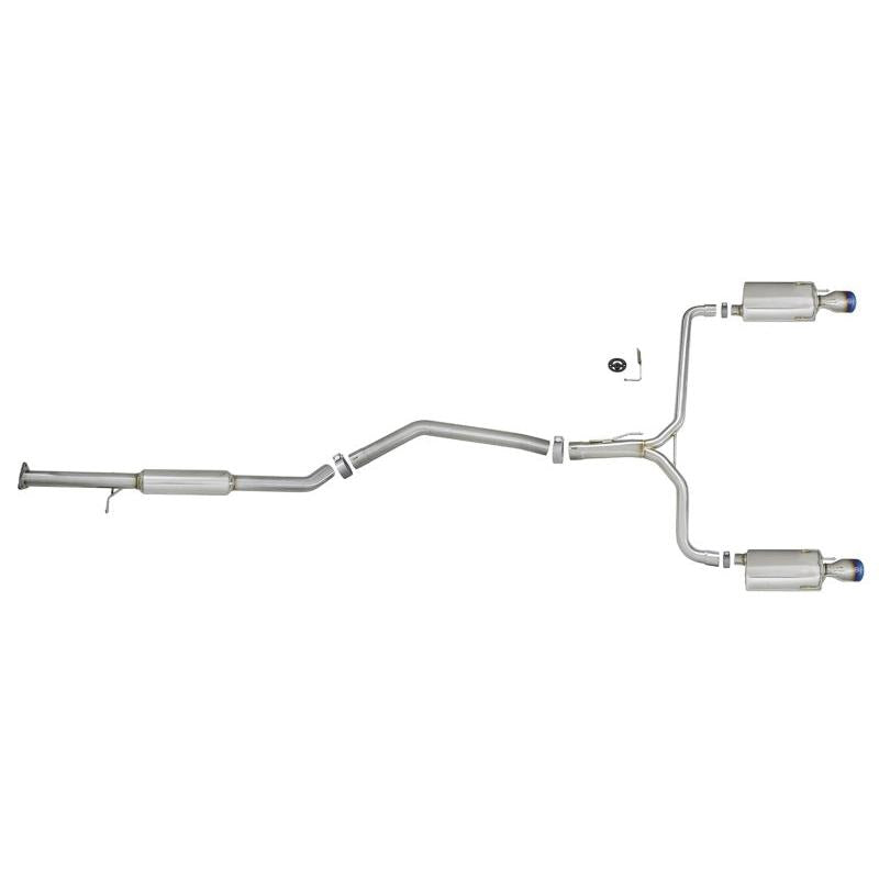 aFe Takeda 2.5-1.75in 304 SS Cat-Back Exhaust System 13-17 Honda Accord LX / EX / EX-L L4-2.4L-SR1 Performance