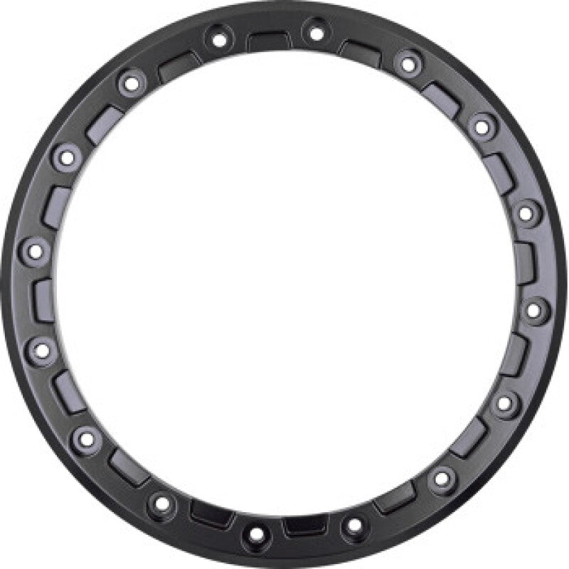 Raceline Podium 15-Inch Beadlock Ring with 16 Holes - Black, Part RBL-15B-A93-RING-16