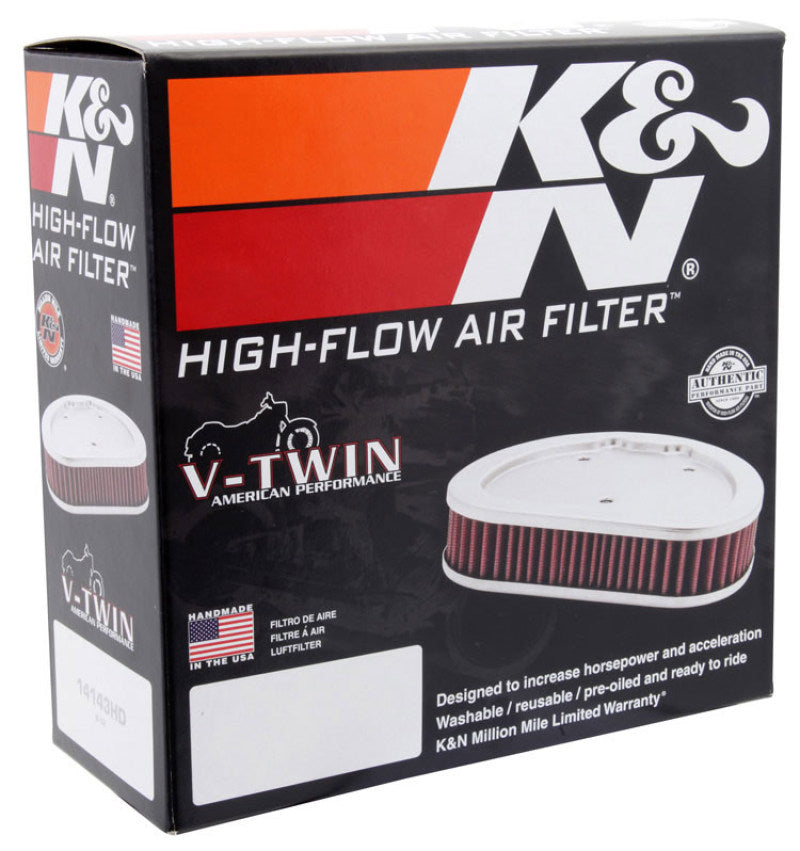 K&N 75-78 Harley Davidson 1000/1200CC Drop In Replacement Air Filter-SR1 Performance