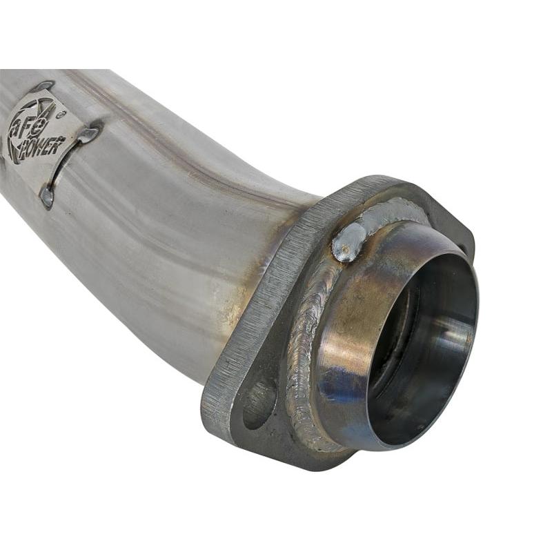 aFe Twisted Steel 2in Stainless Steel Loop Delete Down-Pipe 2018+ Jeep Wrangler (JL) V6 3.6L-SR1 Performance