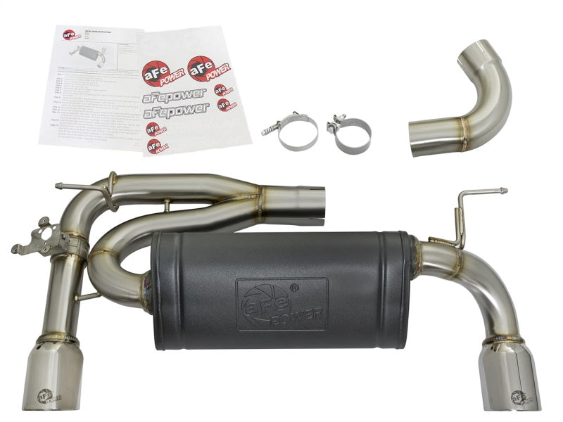 aFe MACHForce XP Exhausts Axle-Back 12-15 BMW 335i 3.0T (SS w/Polished Tips)-SR1 Performance