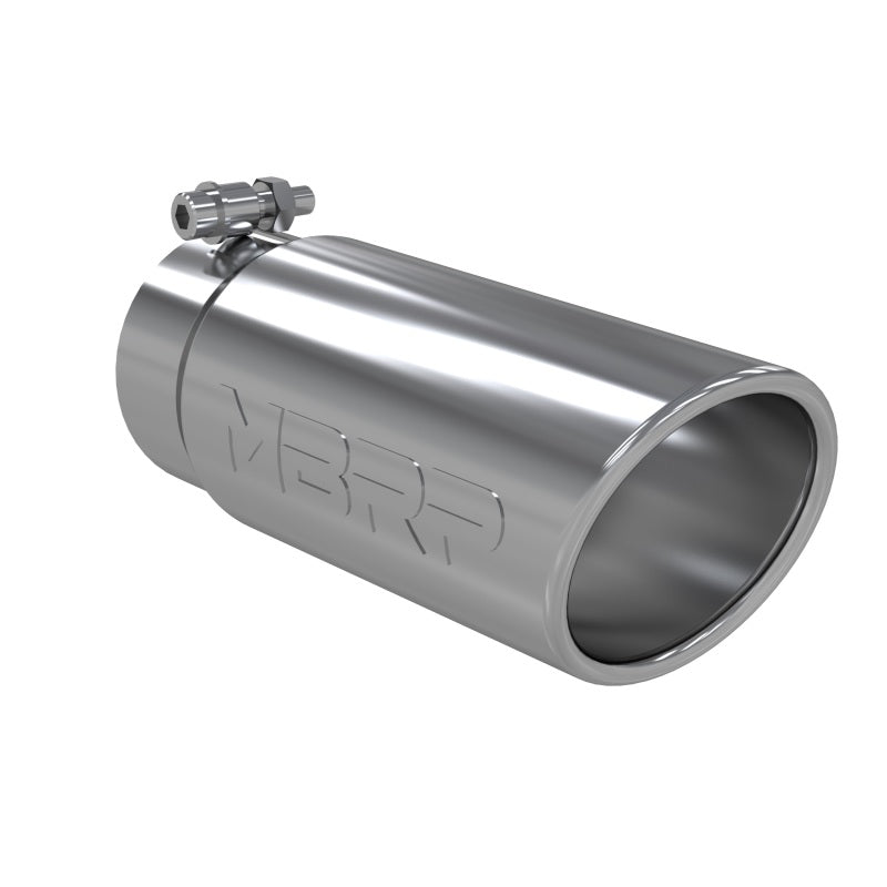 MBRP Universal Tip 4in O.D. Angled Rolled End 3 inlet 10 length-SR1 Performance