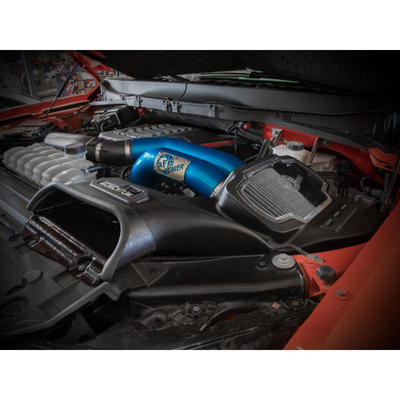 aFe 21-22 Ford F-150 Raptor V6-3.5L(tt) Momentum XP Cold Air Intake System Blue w/ Pro Dry S Filter-SR1 Performance