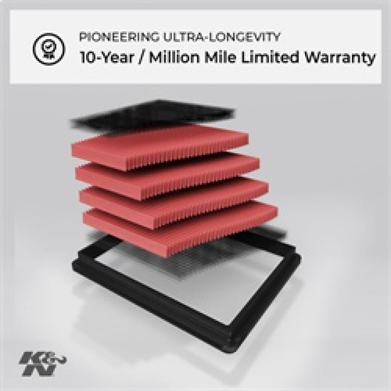 K&N Replacement Air Filter for 11-12 Chrysler Town & Country / Dodge Grand Caravan / 11 VW Routan-SR1 Performance