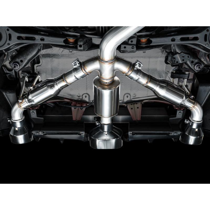 AWE Tuning 2023+ Toyota GR Corolla Touring Edition Exhaust - Diamond Black Tips-SR1 Performance