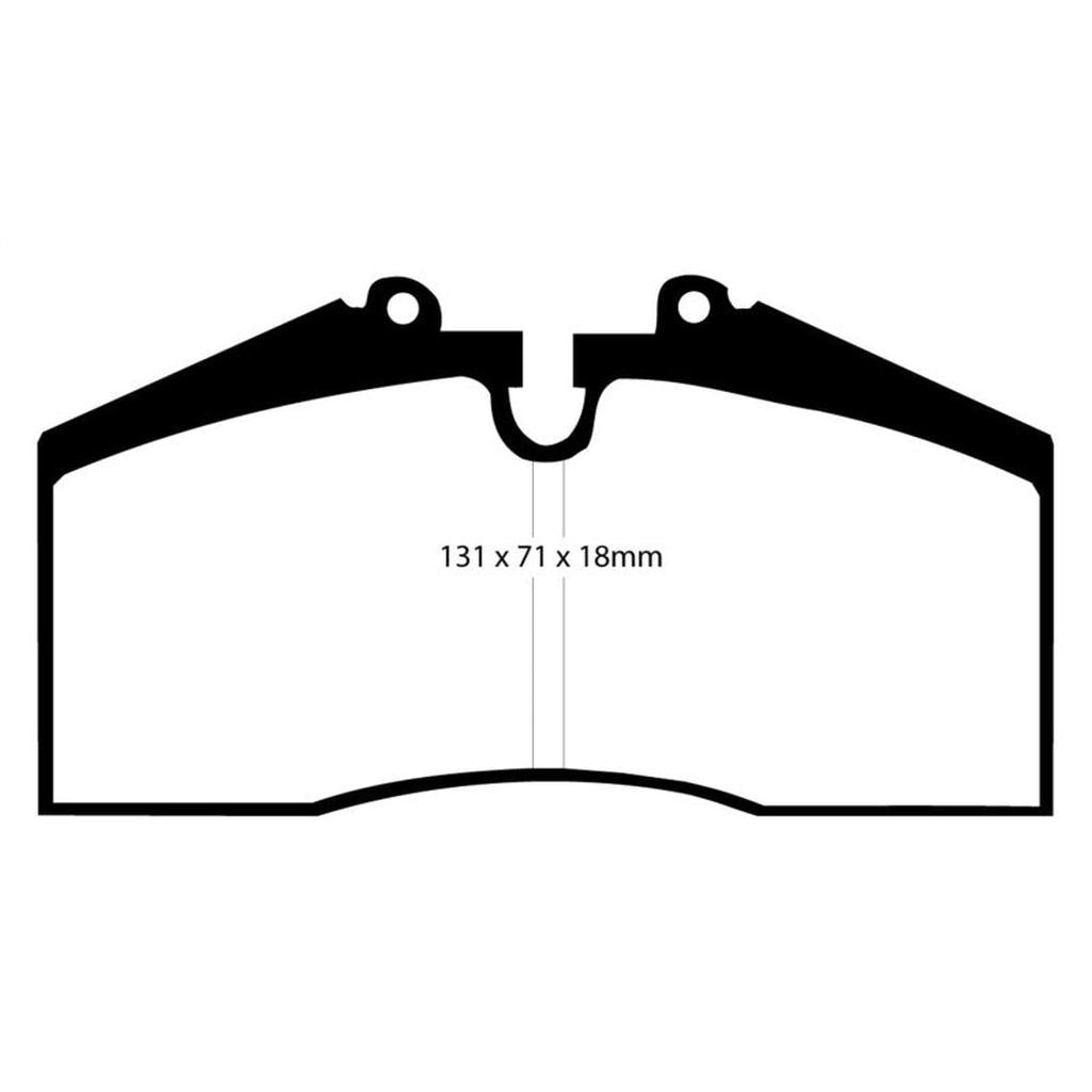 EBC Yellowstuff Rear Brake Pads for Porsche 911 (993) and 928 – High-Performance Street and Track Use