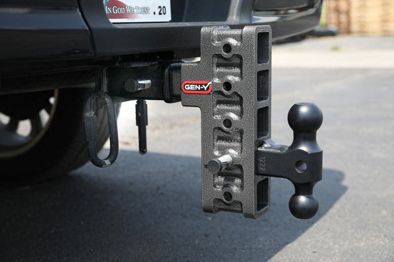 GEN-Y Hitch Mega-Duty 2.5-inch Shank 9-inch Drop Trailer Hitch with Dual-Ball - Model GH-614