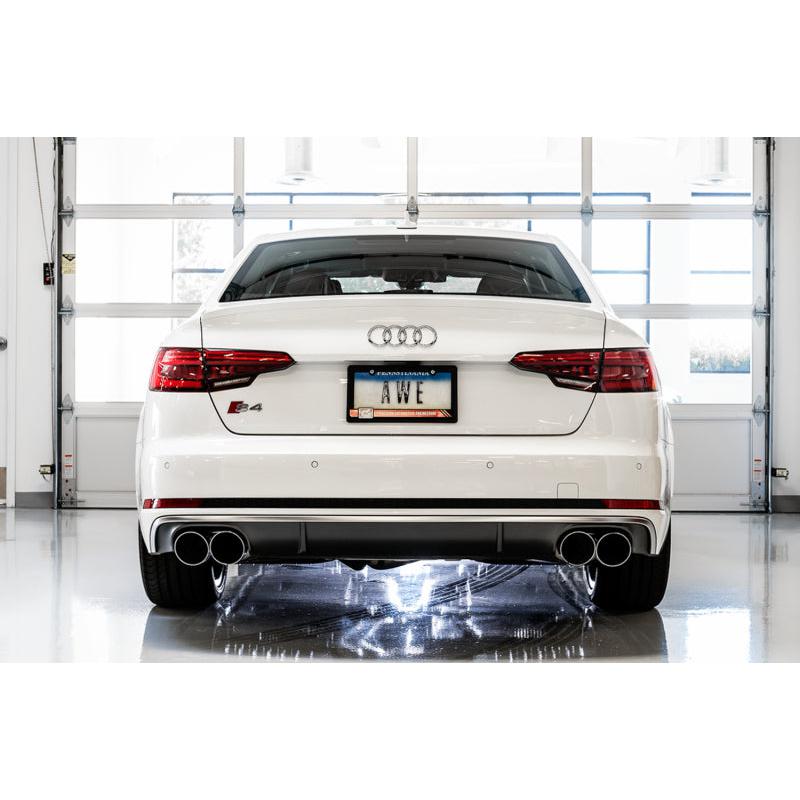 AWE Tuning Audi B9 S5 Sportback SwitchPath Exhaust - Non-Resonated (Silver 102mm Tips)