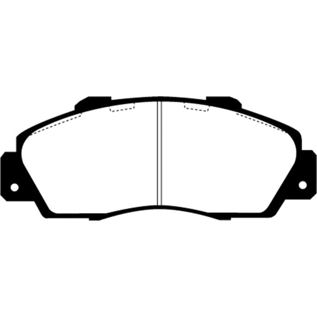 EBC Greenstuff 2000 Series Sport Brake Pads for Honda Prelude (1995-2001) – Front