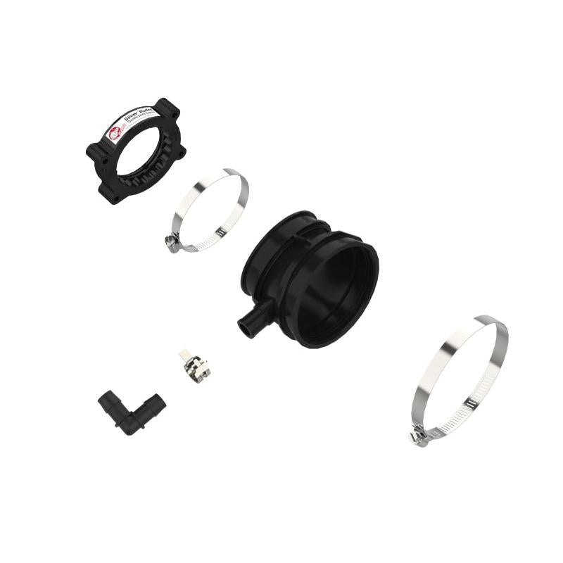 aFe 2020 Vette C8 Silver Bullet Aluminum Throttle Body Spacer / Works With aFe Intake Only - Black-SR1 Performance