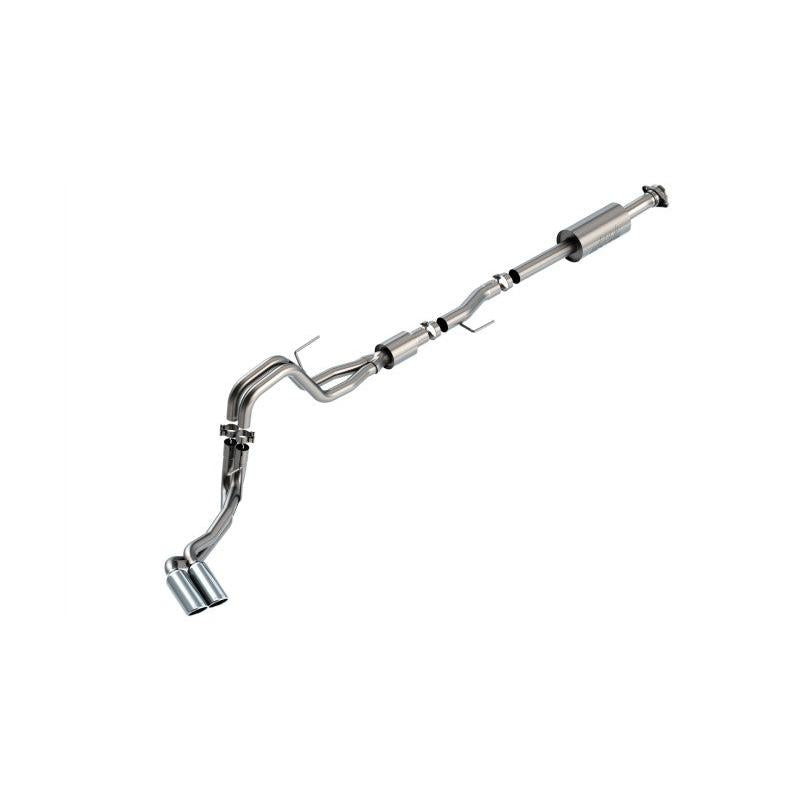 Borla F-150 2021 5.0L 4dr CC SB EC STB Lariat/KR/Platinum/LTD 3/2.25 DSE Cat-Back S-Type CHR Tips