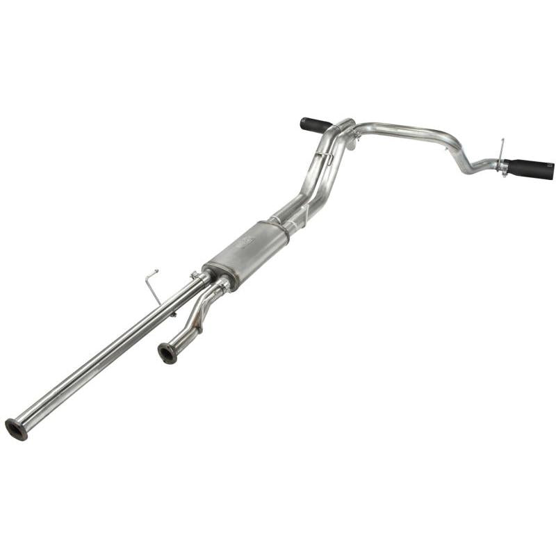 aFe MACHForce XP 2-1/2in to 3in 409 SS Cat-Back Exhaust w/ Black Tips 10-17 Toyota Tundra V8 5.7L