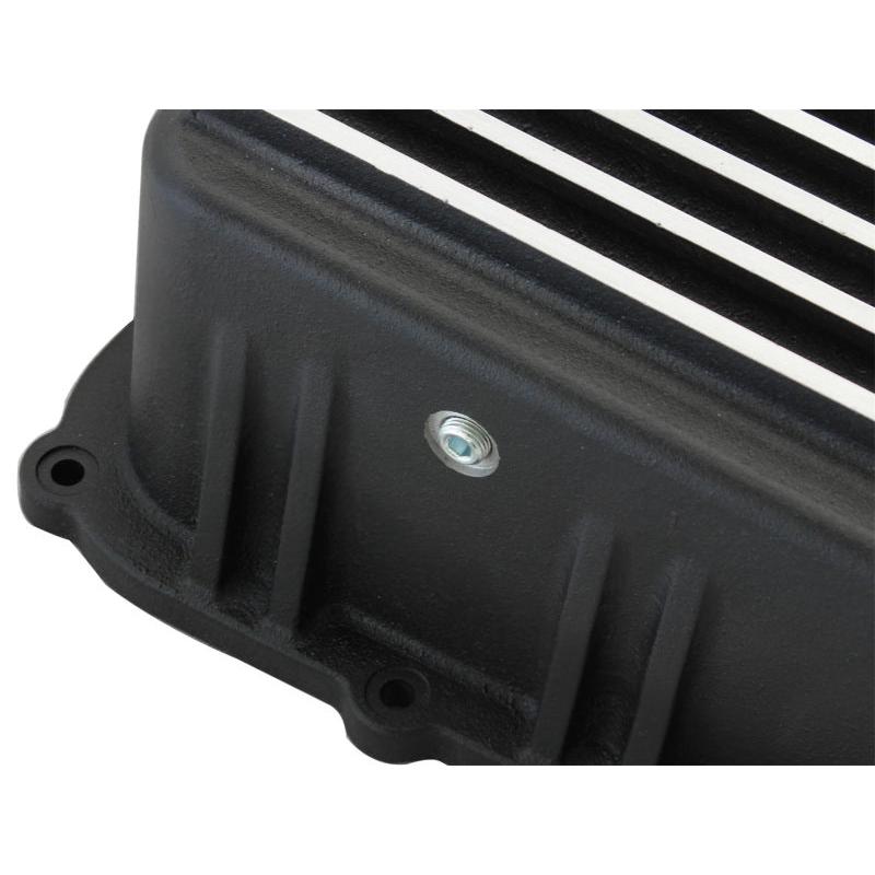aFe Power Transmission Pan Black Machined 11-14 Ford 6R140 Trucks V8 6.7L (td)-SR1 Performance