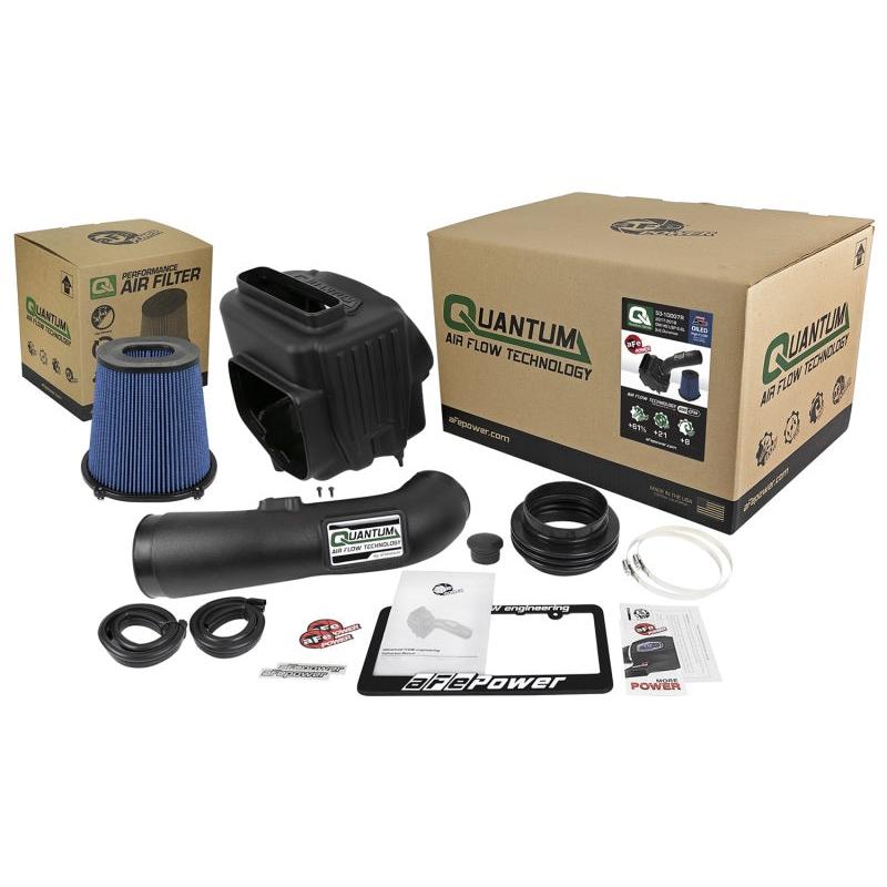 aFe Quantum Pro 5R Cold Air Intake System 17-18 GM/Chevy Duramax V6-6.6L L5P - Oiled-SR1 Performance