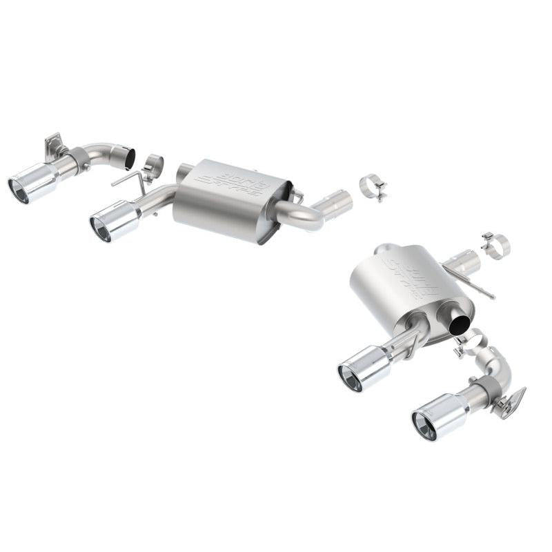 Borla 16 Chevy Camaro SS 6.2L w/ Dual NPP S-Type Quad RD RL Tips Dual Exit Rear Section Exhaust