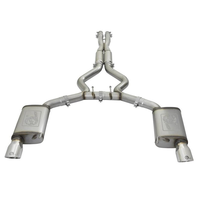 aFe 20-22 Audi RS6 Avant V8 4L(tt) MACH Force-Xp 3in to 2.5in 304 SS Cat-Back Exhaust w/Polished Tip