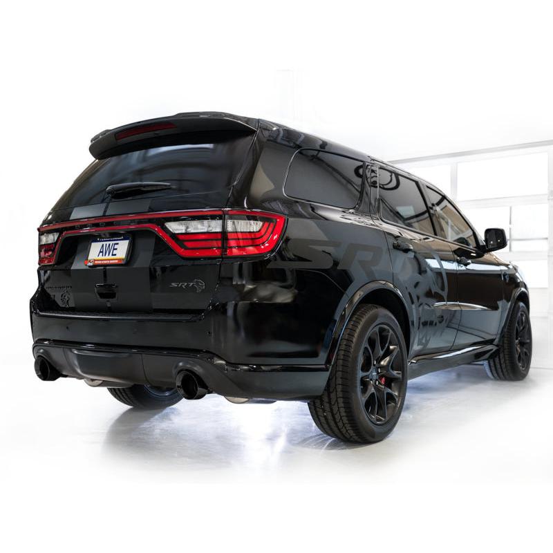 AWE Tuning 18-23 Dodge Durango SRT & Hellcat Track Edition Exhaust - Diamond Black Tips