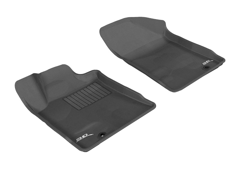 3D MAXpider 2009-2014 Nissan Maxima Kagu 1st Row Floormat - Black-SR1 Performance