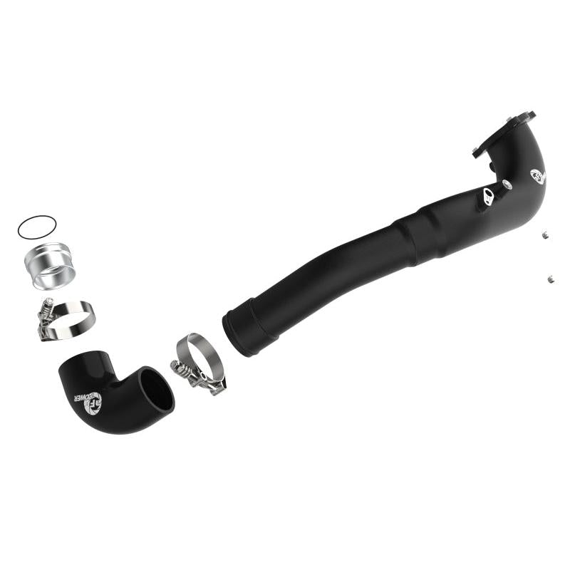 aFe 17-22 BMW 540i (G30/G31/G38) B58 L6 3.0L (t) BladeRunner 3in Aluminum Hot Charge Pipe - Black-SR1 Performance