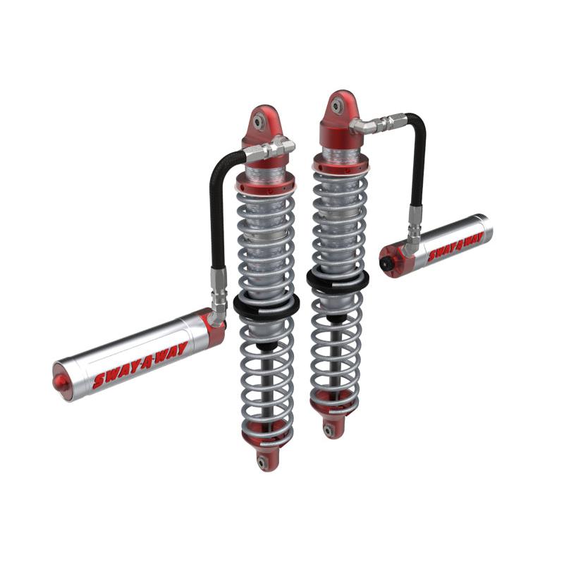 aFe 14-16 Polaris RZR 925/1000cc Sway-A-Way 2.5 Front Coilover Kit w/ Remote Reservoirs and Comp Adj